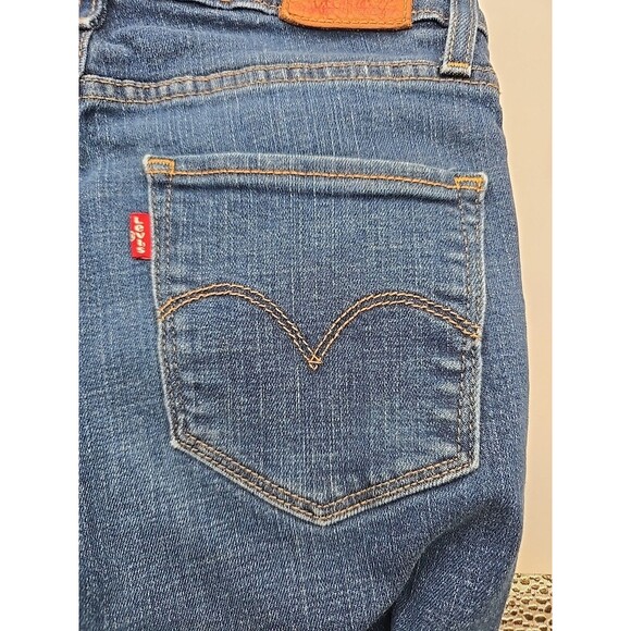 Levi's 721 Women's High Rise Skinny Jeans Stretch  Blue Size 28 - Inseam 29" - Picture 3 of 6